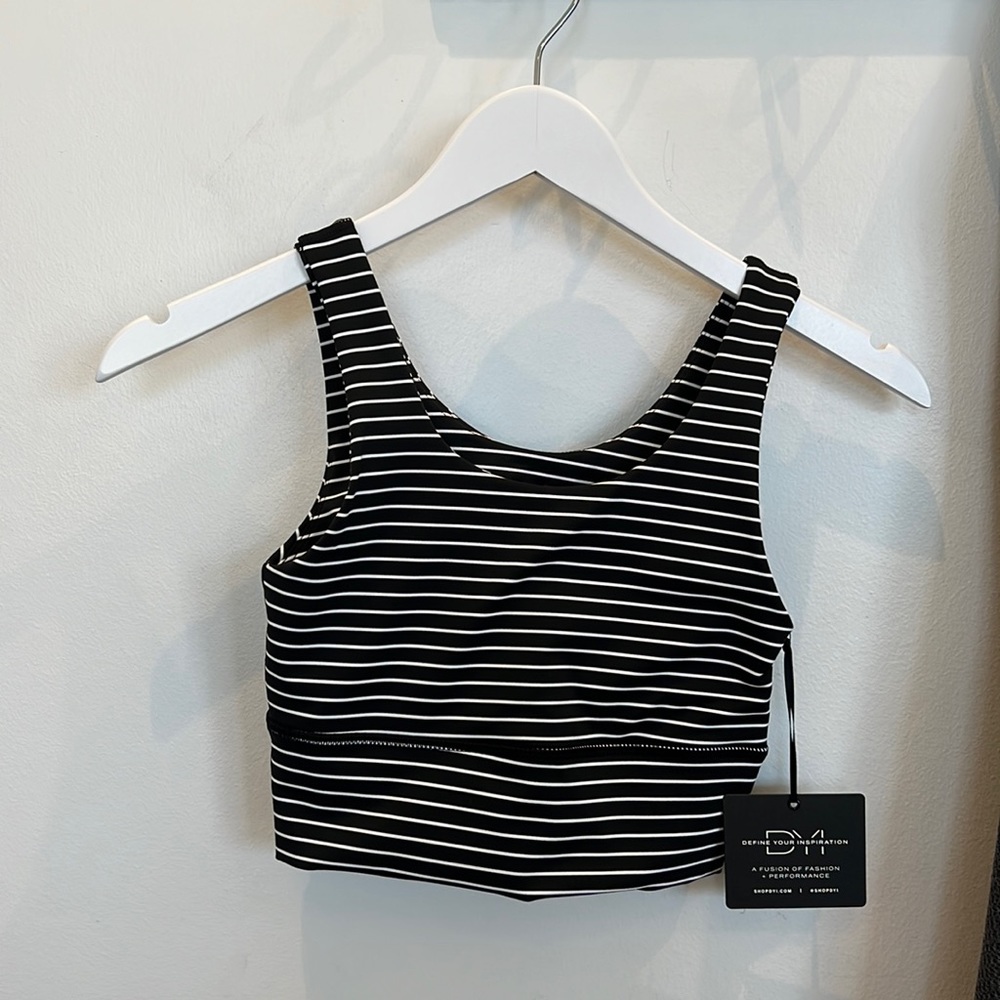 DYI Elevate Bra BW Stripe